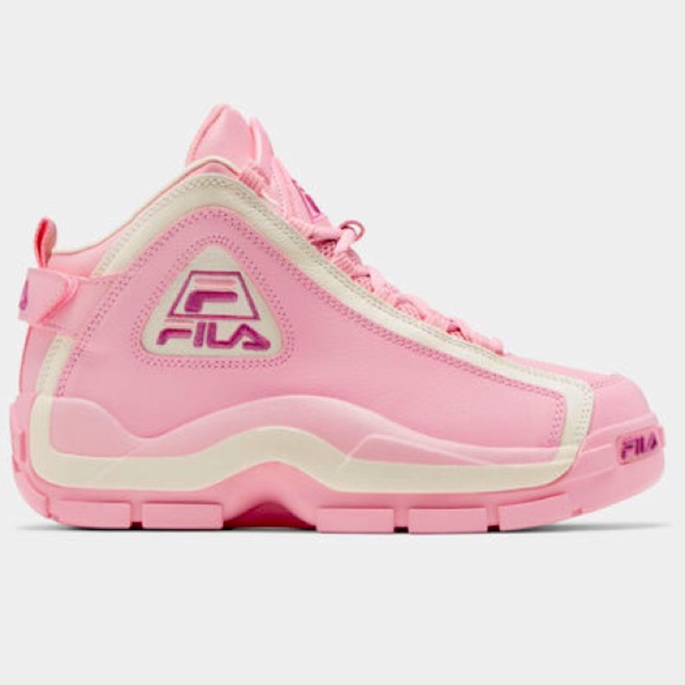 Fila Women's Pink and Cream Chunky Retro Sneakers